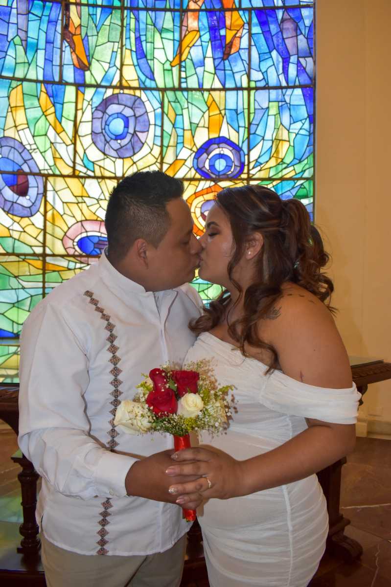 Sesión fotográfica de pareja recién casada