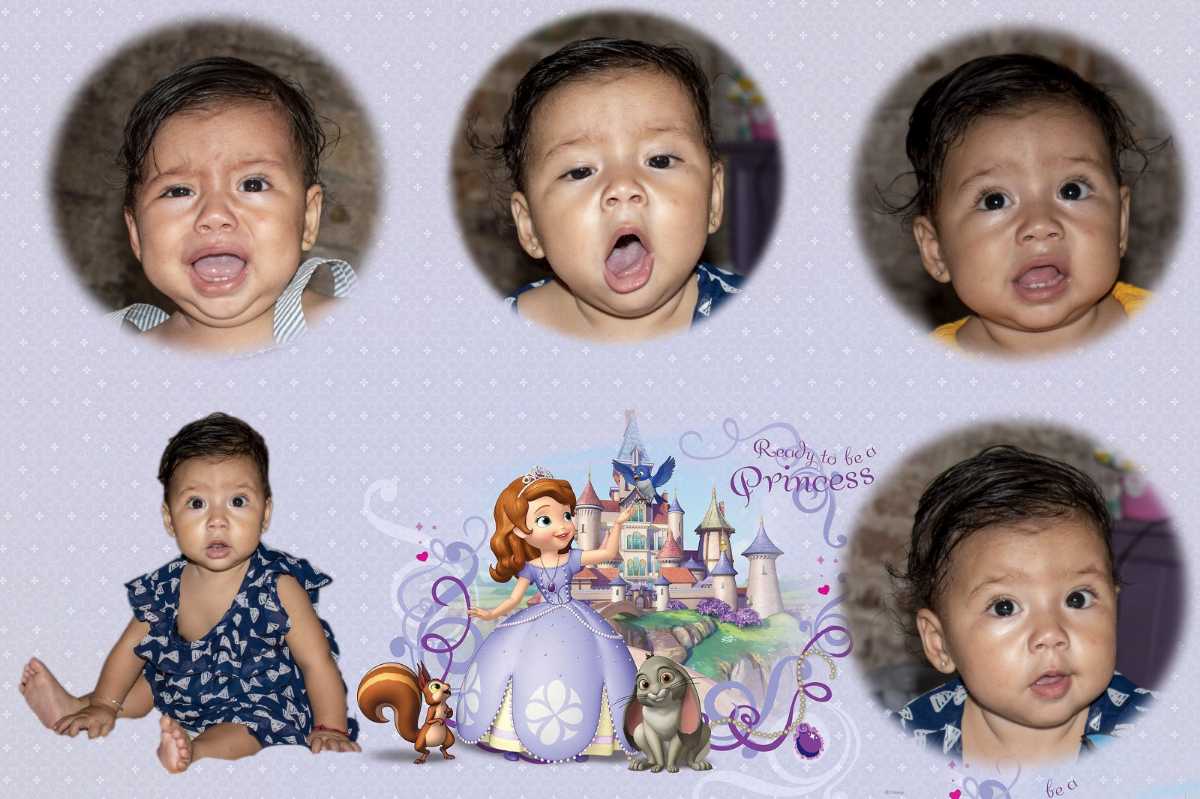Retrato de caritas de bebé